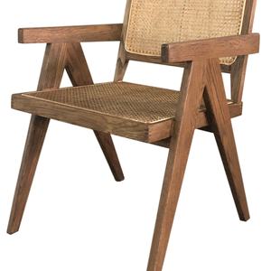 Sillón de Jardín de Madera de Roble Macizo con Detalles en Ratán, Venta Directa de Fábrica - Product Image 1