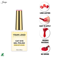 Lot de vernis gel effet œil de chat pailleté en gros avec 2 pinceaux à double embout et 1 outil magnétique pour manucure en salon