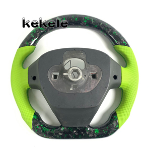 Volante <span class=keywords><strong>de</strong></span> Fibra <span class=keywords><strong>de</strong></span> Carbono Forjado Verde para <span class=keywords><strong>Ford</strong></span> <span class=keywords><strong>Fiesta</strong></span>, Compatible con Modelos 2008, 2009, 2010, <span class=keywords><strong>2011</strong></span>, 2012, 2013, Alta Calidad, Personalizable - Product Image 6