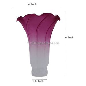 Lámpara de Techo con Pantalla de Vidrio Soplado a Mano, Color Durazno, Modelo Lovely Guy Pond Lily, Bombilla de Filamento, Fácil Instalación, para Hogar, Sala de Estar, Hotel, Villa - Product Image 2