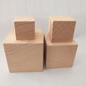 Wholesale <b>Wood</b> Cube Beechwood <b>Block</b> Eco-Friendly Modern Home Decoration Art & Gift DIY Polished Toys Lovely for Kids Adults - Product Image 3
