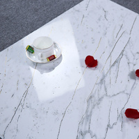 Exportateurs chinois de carreaux muraux blancs brillants effet marbre imperméables pour salle de bain