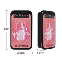 Manufacture professionnelle de haute qualité Mens parfum solide Oem baume personnaliser noir longue durée bois solide Cologne baume