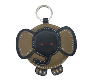 Porte-clés amusant avec motif d'éléphant pour clés de bureau, de maison, de vélo, porte-clés en cuir personnalisé en taille et en design pour les commandes en gros - Product Image 3