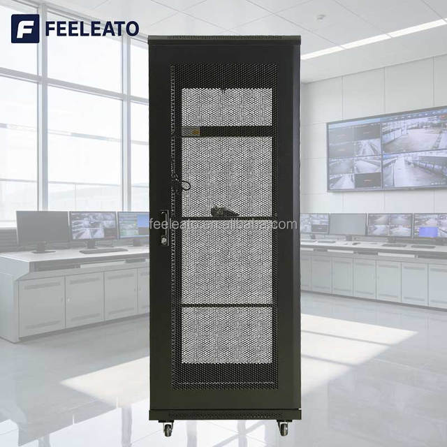 Data Center Server Rack 42U 32U 37U 47U Floor Standing 19" Standard SPCC Steel IP20 Protection Network Cabinet