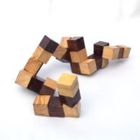 Cube Sanke ressemble à un puzzle en bois fait à la main pour enfants adultes Puzzles difficiles Casse-tête Puzzles Port
