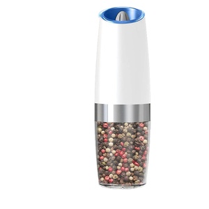 Moulin à sel et à poivre portable écologique à gravité avec lumière LED, broyeur automatique d'épices, outils de cuisine en gros - Product Image 1