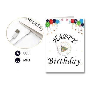 Personalizado personalizado <span class=keywords><strong>cumpleaños</strong></span> <span class=keywords><strong>feliz</strong></span> usb dounload música tarjeta de felicitación con <span class=keywords><strong>mp3</strong></span> Módulo de sonido - Product Image 3
