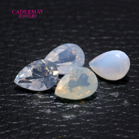 Pierre précieuse naturelle en forme de poire, pierre de lune naturelle taillée, couleur naturelle, pierre précieuse en vrac pour la fabrication de bijoux, prête à être expédiée