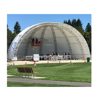 Sistema de armazón de iluminación de techo semicircular curvo de escenario de concierto de aluminio para eventos a la venta