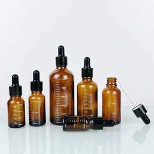 Stock Amber <b>Dropper</b> <b>Bottle</b> 15ml 30ml 60ml 120ml Boston Round Glass <b>Dropper</b> <b>Bottle</b> 1oz 2oz 4oz 8oz 16oz Essential Oil <b>Bottles</b> - Product Image 1