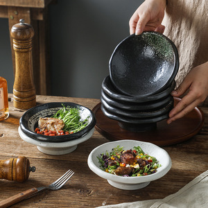 ชามเซรามิกทรงกลมแบบญี่ปุ่น คลาสสิก เป็นมิตรกับสิ่งแวดล้อม ความจุสูง สำหรับเสิร์ฟซุป ของว่าง จานสลักลาย สำหรับตั้งแคมป์ - Product Image 4