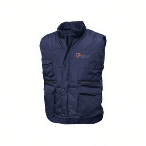 Chaleco de Invierno Ttake con Múltiples Bolsillos, Azul XL, Ropa de Abrigo Aislante para Exteriores - Product Image 2