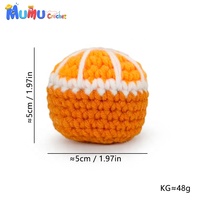 Ballon Hacky Sack en crochet fait main, tricoté, rayé arc-en-ciel, ballon de jonglage et de frappe, jouet sensoriel silencieux, en gros