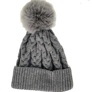 Gorro de invierno Unisex con logotipo bordado y Pompón, gorro de punto personalizado con logotipo personalizado, venta al por mayor - Product Image 5