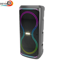 Speaker Portabel Tahan Air 30W RGB LED Nirkabel Model Baru Laris Manis, Kotak Suara DJ yang Dapat Disesuaikan