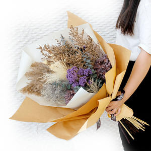 Rehaussez votre espace avec Soft Dream: Bouquets <span class=keywords><strong>de</strong></span> fleurs séchées et d'eucalyptus <span class=keywords><strong>de</strong></span> 75cm pour une décoration intérieure chic - Product Image 1