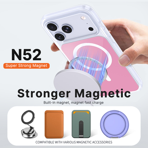 Nouvelle coque de téléphone magnétique anti-chute 2-en-1 en TPU et acrylique avec motif personnalisé 2026 pour <span class=keywords><strong>iPhone</strong></span> 18 17 16 15 Pro Max 17E - Product Image 2