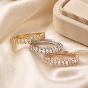 Anello Geometrico da Donna, Elegante Gioiello di Lusso alla Moda - Product Image 3
