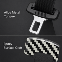 Connecteur de ceinture de sécurité 2 en 1 en alliage d'aluminium pour voiture, compatible avec plusieurs modèles de voitures, modèle 14-3