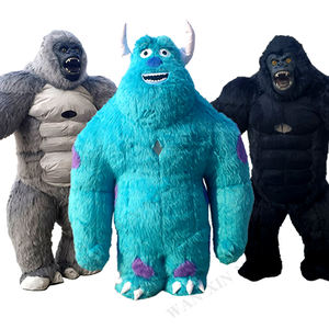 할로윈 모피 동물 카니발 워킹 원피스 세트 모피 마스코트 의상 풍선 의상 마스코트 성인 고릴라 원숭이 - Product Image 1
