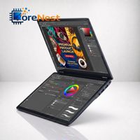 Portátil CoreNest de 14 Pulgadas con Pantalla Dual, Intel Celeron N6805, 8GB/16GB/32GB de RAM, Pantalla Táctil Dual, YOGA 2 en 1, Plegable, para Negocios