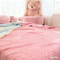 Couverture bébé respirante et antibactérienne 2026 avec motif tricoté en relief et dos en velours doux à pois Minky