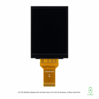 Pantalla LCD IPS BOE de 2.0 Pulgadas, 240x320, Interfaz MCU RGB SPI, Bajo Consumo, 3V, Retroiluminación Integrada para Relojes Inteligentes, Auriculares TWS, Dispositivos Portátiles