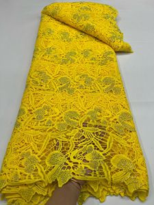 Tela de encaje <span class=keywords><strong>guipur</strong></span> africana de gran venta, encaje de cordón <span class=keywords><strong>bordado</strong></span> soluble en agua <span class=keywords><strong>con</strong></span> pedrería - Product Image 4