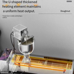 Máquina Eléctrica Comercial Totalmente Automática para Hacer Donuts, Beignets, Donas, Bolas <span class=keywords><strong>de</strong></span> Mochi, <span class=keywords><strong>Molde</strong></span> para Hacer Donuts para Uso en Panadería - Product Image 3