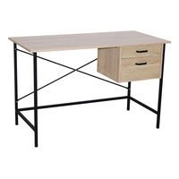 Bureau d'ordinateur moderne, simple, en bois, pliable, extensible et convertible avec petits tiroirs pour le travail à domicile