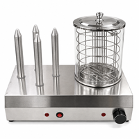 Chauffe-Plat Vertical Marupin en Acier Inoxydable pour Hot-Dogs et Sandwichs – Machine de Maintien au Chaud pour Comptoir