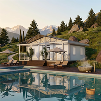 Villa modulaire en acier léger, élégante et facile à assembler, pour un espace de vie idéal