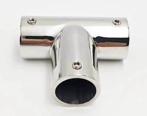 Conector de Tubería en T de Acero Inoxidable 316, Conexión en T de Grado Marino para <span class=keywords><strong>Barandilla</strong></span> de <span class=keywords><strong>Barco</strong></span>/Yate - Product Image 2