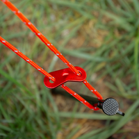 Tendeur de corde de tente en alliage d'aluminium, double trou, boucle de corde multicolore, ajusteur de corde de guyline, attache de serrage pour le camping