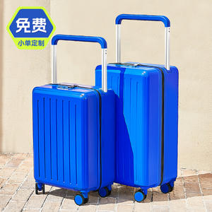 Maleta de Mano Shinkan de 20 Pulgadas con Cierre, Color Sólido, Ruedas Giratorias Resistentes, Unisex, para Viajes de Ocio, Azul Cielo, Blanco, Negro - Product Image 5