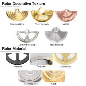 Rotores de grabado de martillos de peso oscilantes en masa con logotipo personalizado para Rotor de reloj SW200 2824 7750 9015 8215 nh35 - Product Image 5