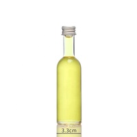 Bouteilles en verre de taille d'essai de haute qualité 50ml 100ml pour whisky Vodka Tequila Gin liqueur avec bouchons en liège à vis