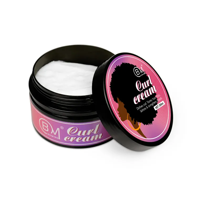 Custom natural curl enhancing cream permanent hair curling cream for black women