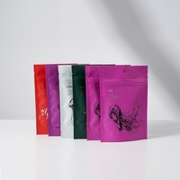 Sacs refermables personnalisés en plastique avec fermeture éclair, anti-odeur, pochettes verticales à fermeture zip pour assaisonnements, aliments, thé et poudres