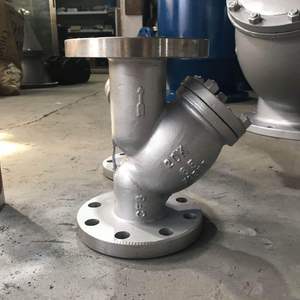 Vanne filtrante à bride en Y en acier moulé pour tuyau de vapeur, GL41W-100C, en acier inoxydable, équipement de filtration industriel DN200 - Product Image 2