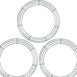 क्रिसमस की सजावट के लिए <span class=keywords><strong>18</strong></span> इंच शिल्प धातु तार मालदार फ्रेम - Product Image 3