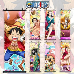 ผ้าแขวนผนังลายการ์ตูนญี่ปุ่นวันพีซ ลูฟี่ นามิ ช็อปเปอร์ ขนาด 70*25 ซม. 3000 แบบ - Product Image 1