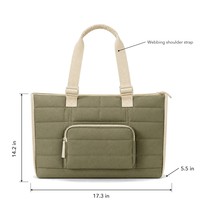Tas Selempang Kampus Berbahan Polyester 190T Model Quilted, Ringan, Kasual, Bahan Taffeta, Logo Custom, Grosir, OEM, ODM