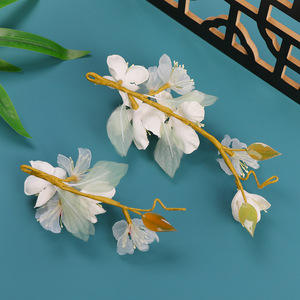 Colección Primavera 2025, Diseño Original, Horquilla de Jade Hecha a Mano de Estilo Antiguo, Adorno para el Cabello Hanfu, Pinza para el Cabello, Maquillaje y Peinado - Product Image 1