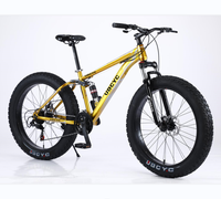 Vélo de montagne de descente de haute qualité de 26 pouces en acier carbone, suspension intégrale, pneus larges double V, 27 vitesses, avec fourniture d'usine OEM