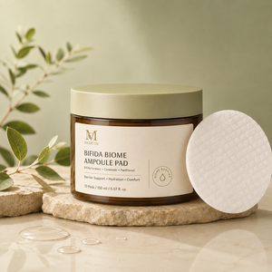 Pads Toniques Visage Hydratants et Réparateurs à la Bifida Biome, Céramide et Panthénol, Soin Barrière Cutanée, Marque Blanche OEM ODM, 70 Tampons, 150ml - Product Image 1