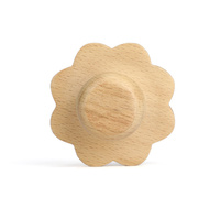 Peigne de massage Guasha personnalisé à 9 dents en aventurine verte, manche en bois de hêtre, forme de fleur, thérapie du cuir chevelu, croissance des cheveux, soin du cou, CE