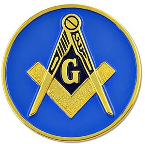 Placa de Metal cromada 3D para parrilla de coche, Logo de marca de diseño personalizado, pegatina de letras, insignia automática masónica - Product Image 4