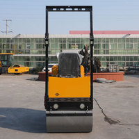 Rouleau compresseur vibrant autoporté de 1 tonne le plus populaire, nouveau modèle, à double tambour, à prix abordable